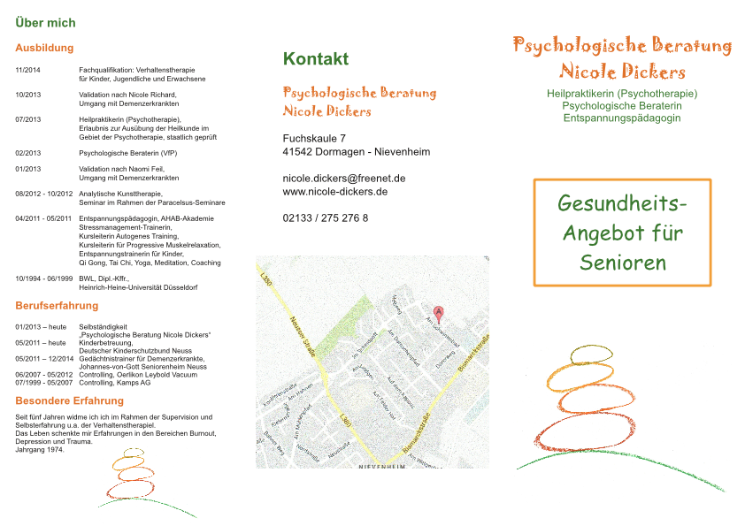 Flyer Gesundheits-Angebot Senioren